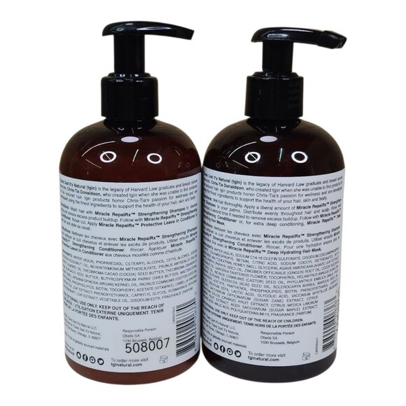 Tgin Miracle Repairx Strengthening Shampoo & Leave-In Conditioner Set - Picture 2 of 9